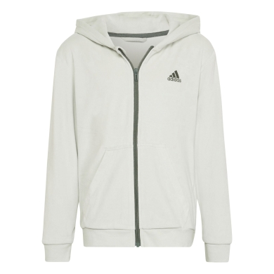 adidas Training Jacket Lounge Velour Lime Green Girls